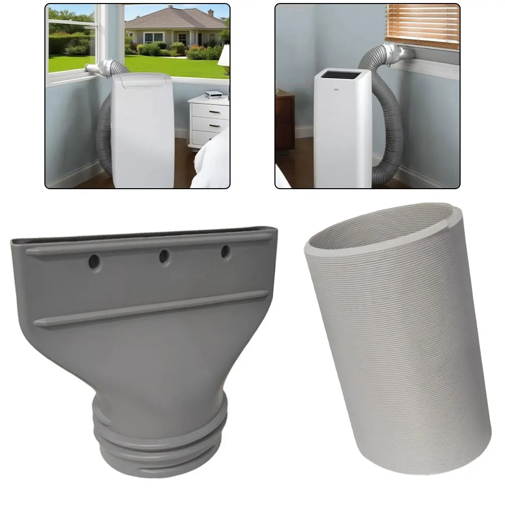 

Flat Air Conditioner Exhaust Pipe Connector for 130mm 150mm Diameter Pipes Compatible with Portable and Window Cooling Systems