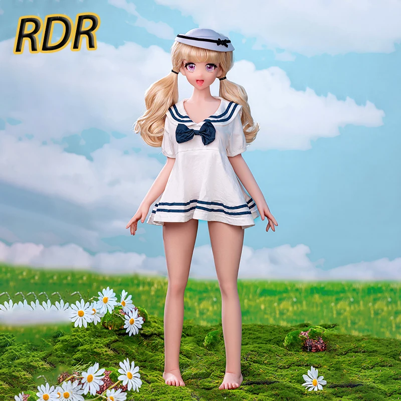 RDR- Beauty Sailor 70 cm Animationspuppe, abnehmbarer Kopf, Schnitzerei, bewegliche Gliedmaßen, Maßstab 1:1, weiches Silikonmaterial, Herren-Spielzeugpuppe, Geschenk