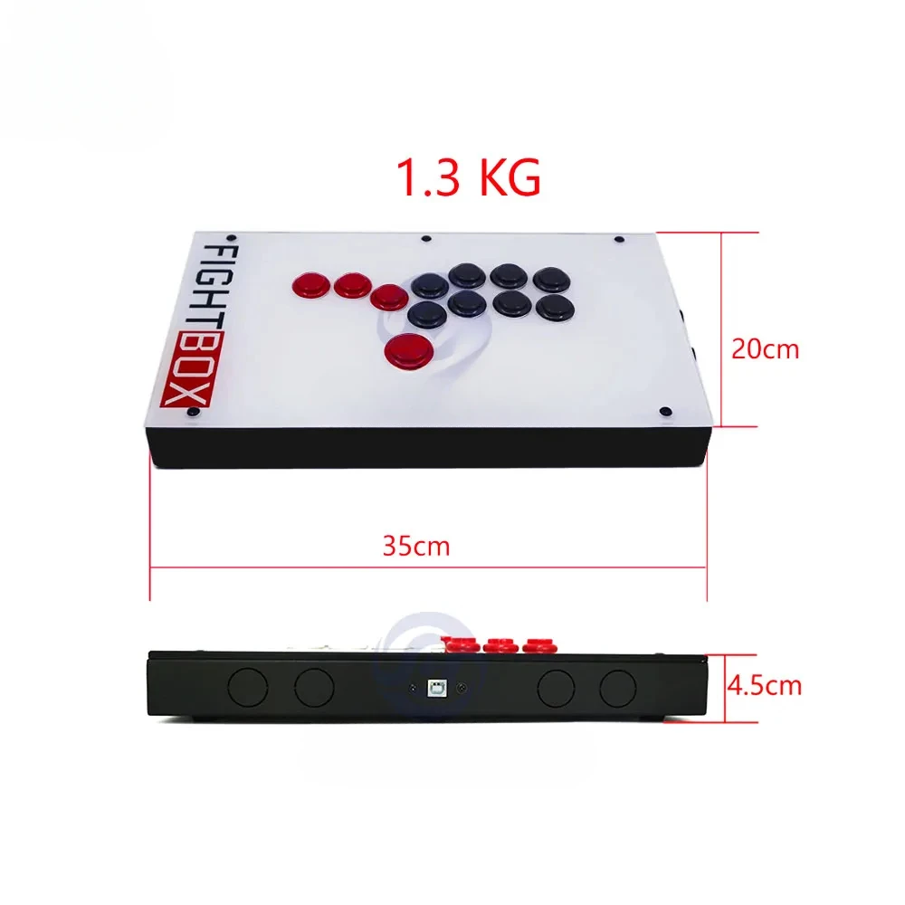 Arcade Games Keyboard Sanwa Buttons Fighting Stick Fightbox Console Fighting Games  Hitbox  USB Controller For PC/PS4/PS5/XBOX