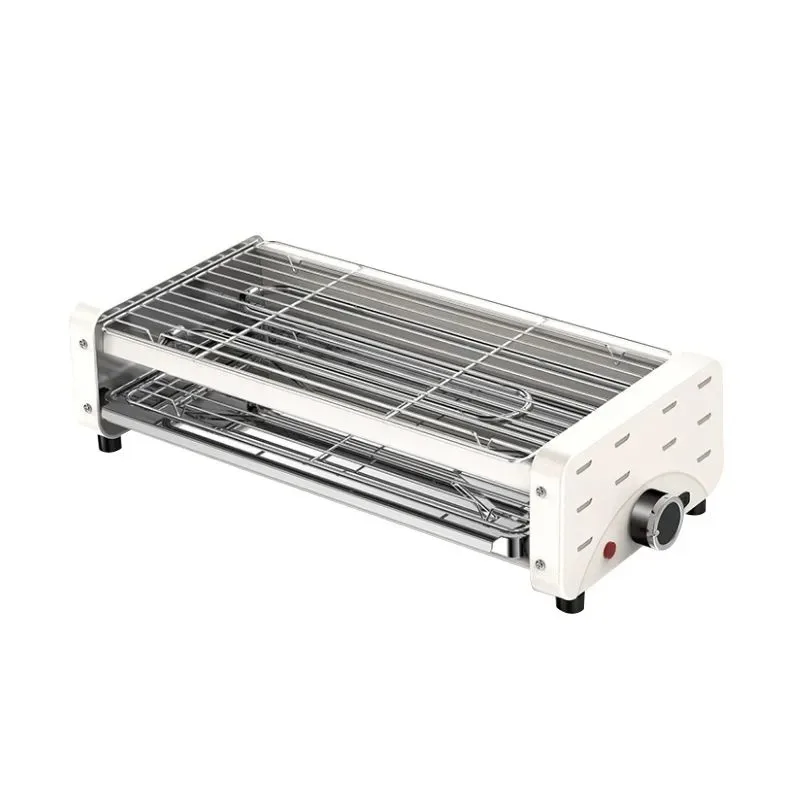 for Multifunctional Indoor Electric Grill Double Layer BBQ Skewers Non Smoking Household Stove Smokeless Roaster