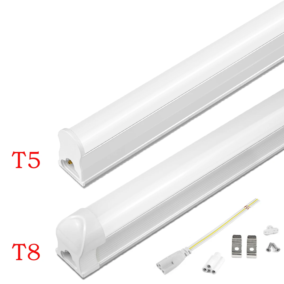 Led Tube T5 T8 Light For Home 220V 110V Aluminum Led Lamp Bar 6W/8W Home Kitchen Bedroom Wall Lamp Decor Lighting 3Hole Ports