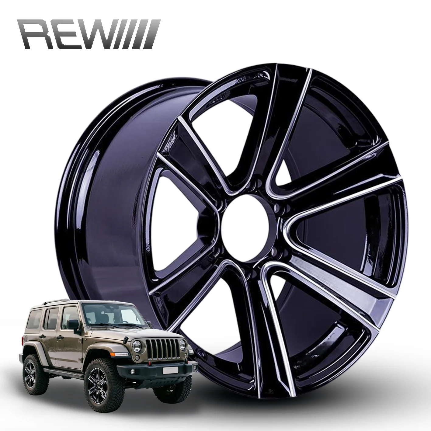 Forged Wheels 17-19 Inch 5x114.3, Reinforced Thick 6 Spoke Rims for Cars, Pressure Tested High Strength Structural Alloy Rim