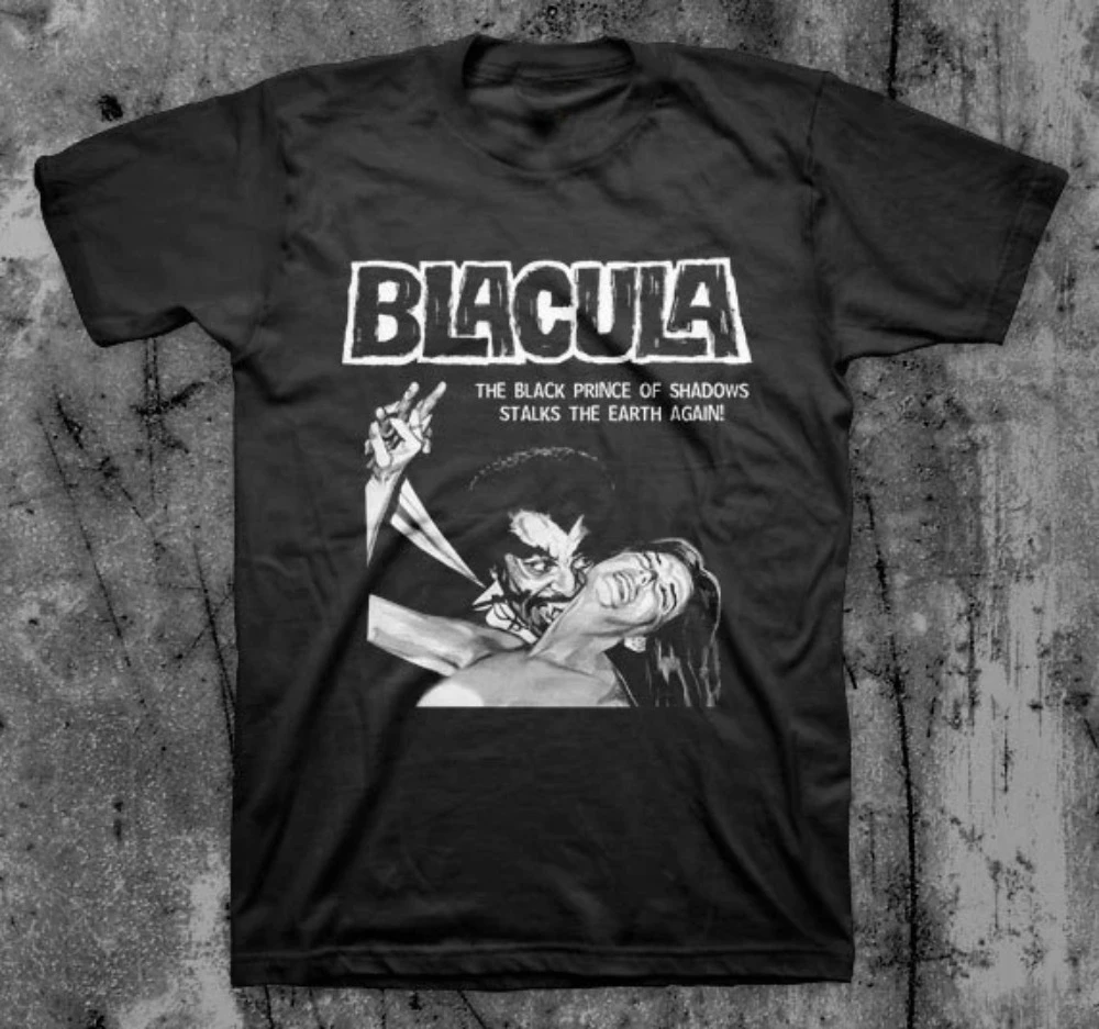 

Blacula Movie Theme T-Shirt Retro Casual Fashion Shirt Couple Pure Cotton All-Season Base Layer T-Shirt graphic t shirts