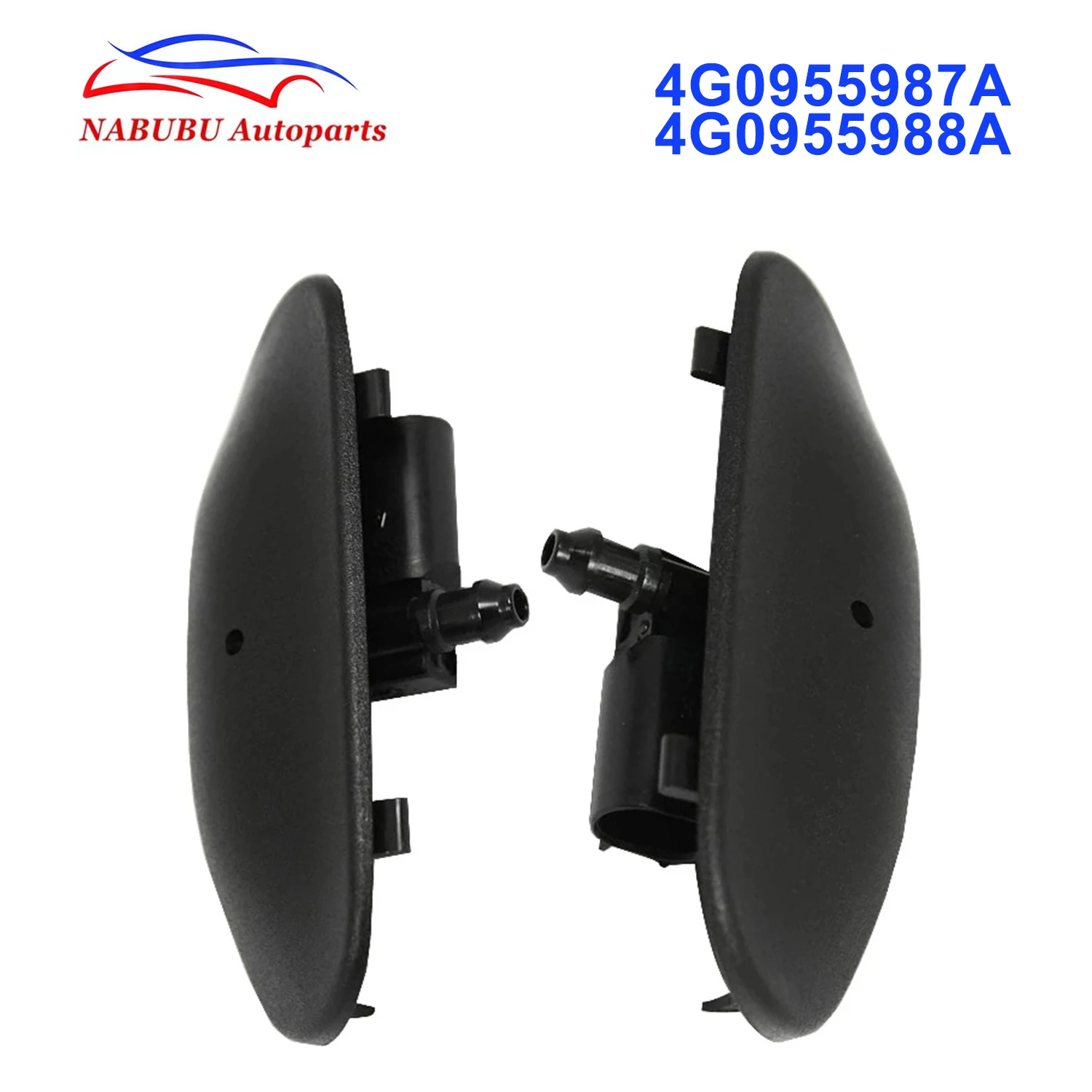 4G0955988A 4G0955987A Left and Right Front Windshield Washer Nozzles 1Pair for Audi S6 S7 RS 6 A6L