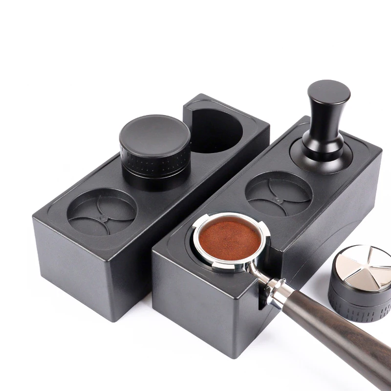 Espresso Tamper Station Coffee Tamping Station Plastic Coffee Tamper Stand 51/54/58mm Portafilter Holder Barista Accessories