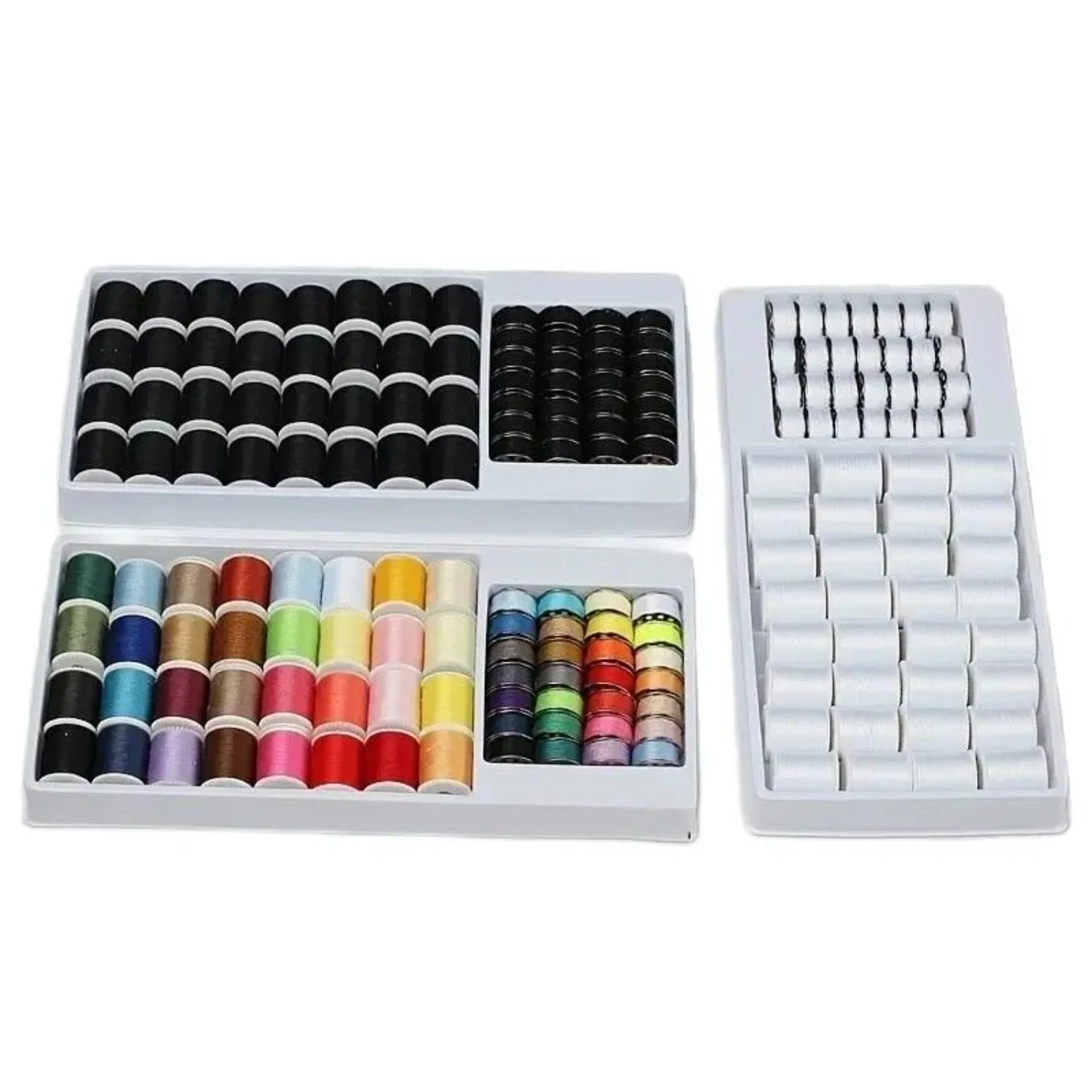 32 Axis With 28 Metal Spindle Bottom Line DIY Colored Thread Black And White Sewing Thread  Sewing Machine Thread