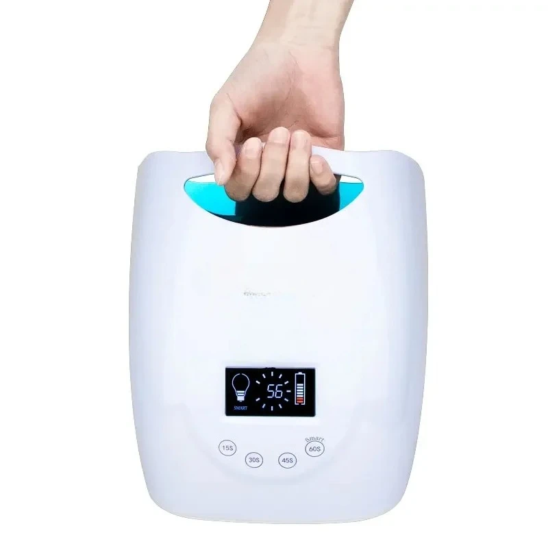 L # For 48W UV LEDNail Lamp For Manicure Wireless Battery Nail Dryer For Curing Gel Polish Cordless Nail Art Tool Light