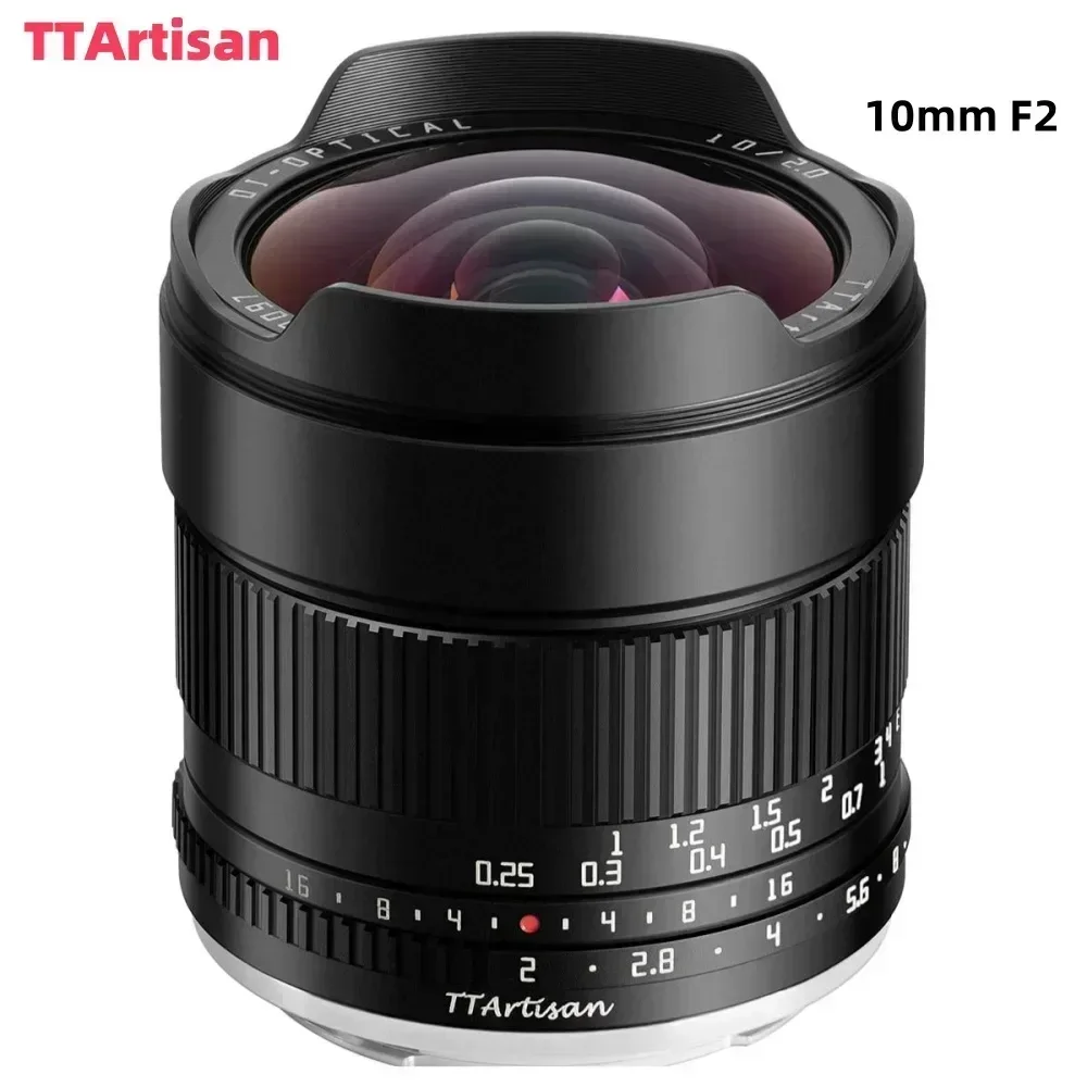 TTArtisan 10mm F2 APS-C ASPH 105° Ultra-wide Angle Lens for Camera Photography Sony E Fujifilm XF Nikon Z Canon EOS R M43 Mount