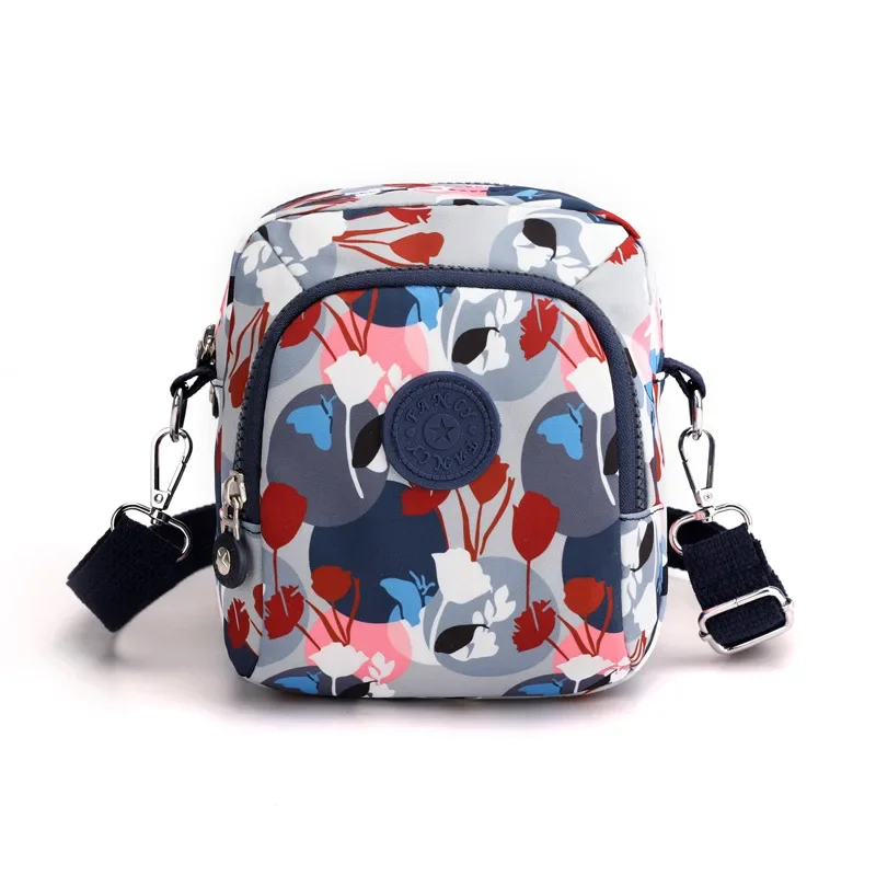 Prosta torba na ramię damska nowa moda na co dzień lekka mała torba wszechstronna wielowarstwowa Graffiti damska torba typu crossbody Trend