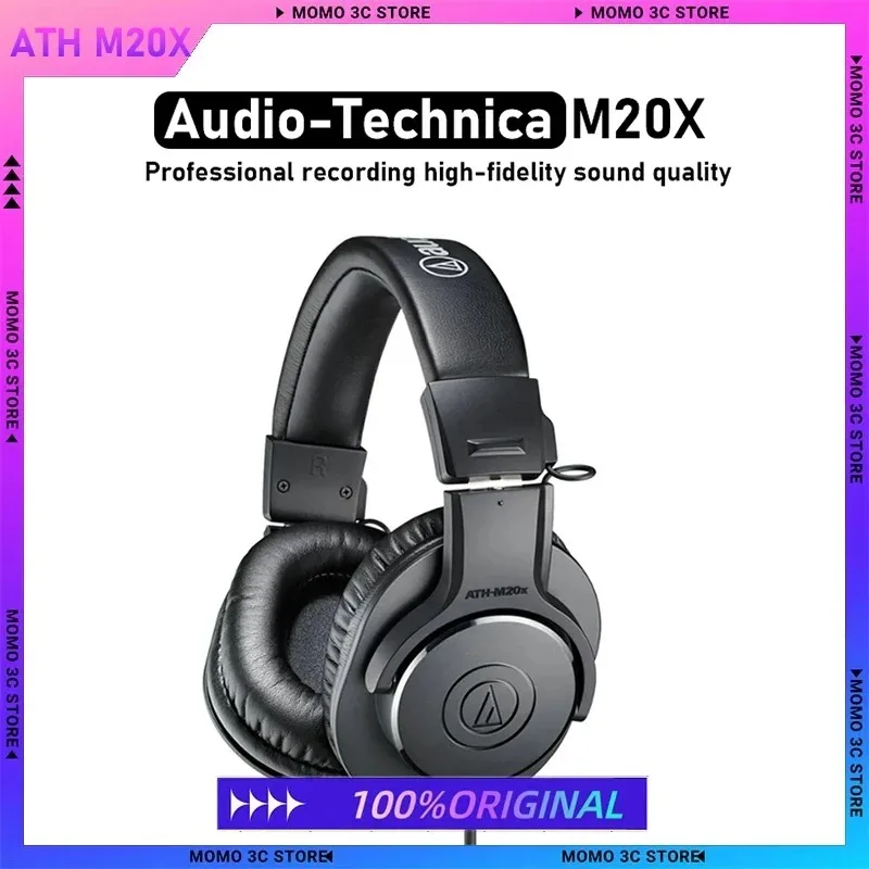 

Audio Technica Ath-M20x Professional Studio Monitor Headphone Headset Head-Mounted Bass Electric Guitar Audio Hifi Monitor