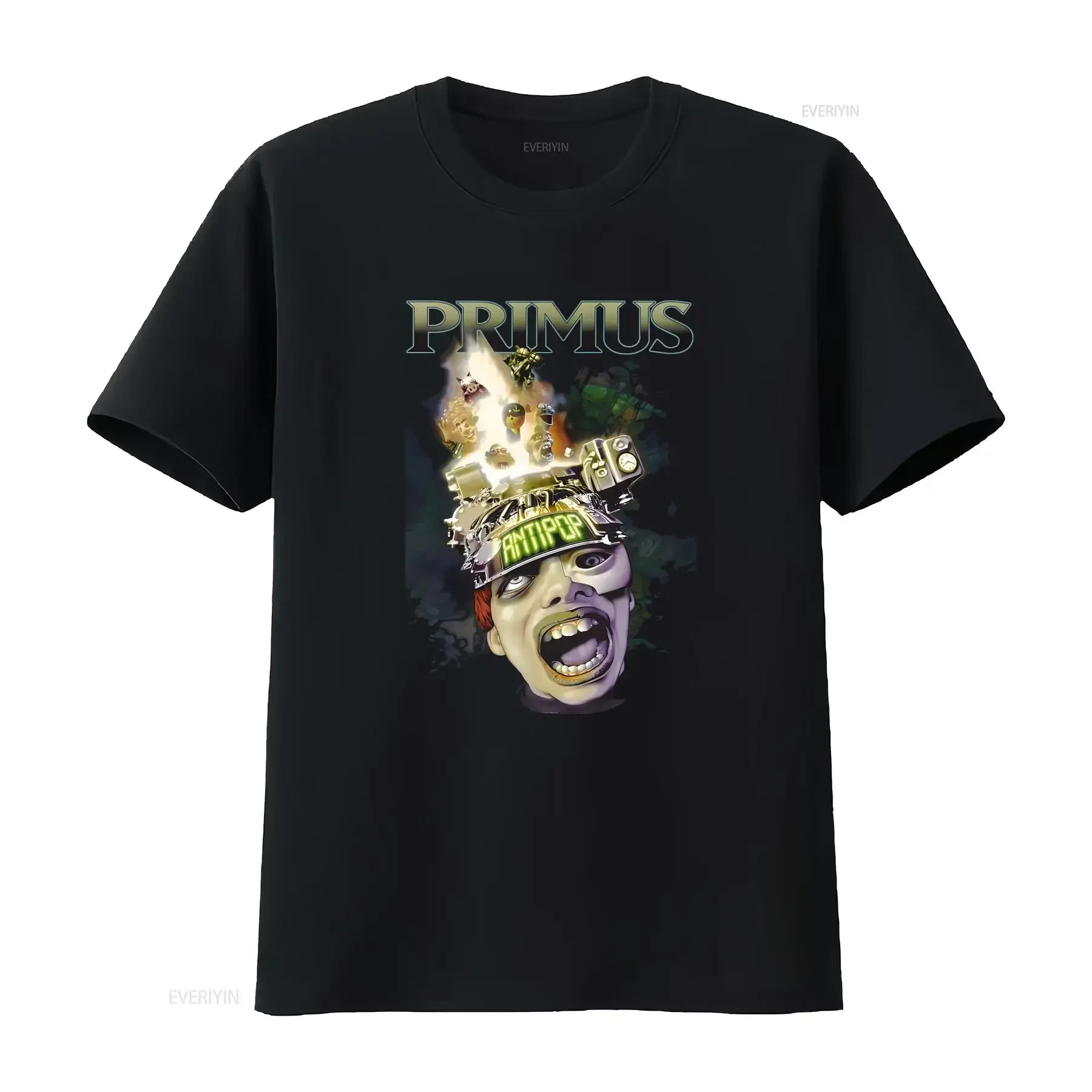 

art PRIMUS Band T Shirt new all size color father day gift vintage Washed homme Top For Everyday Wear designer clothes Casual