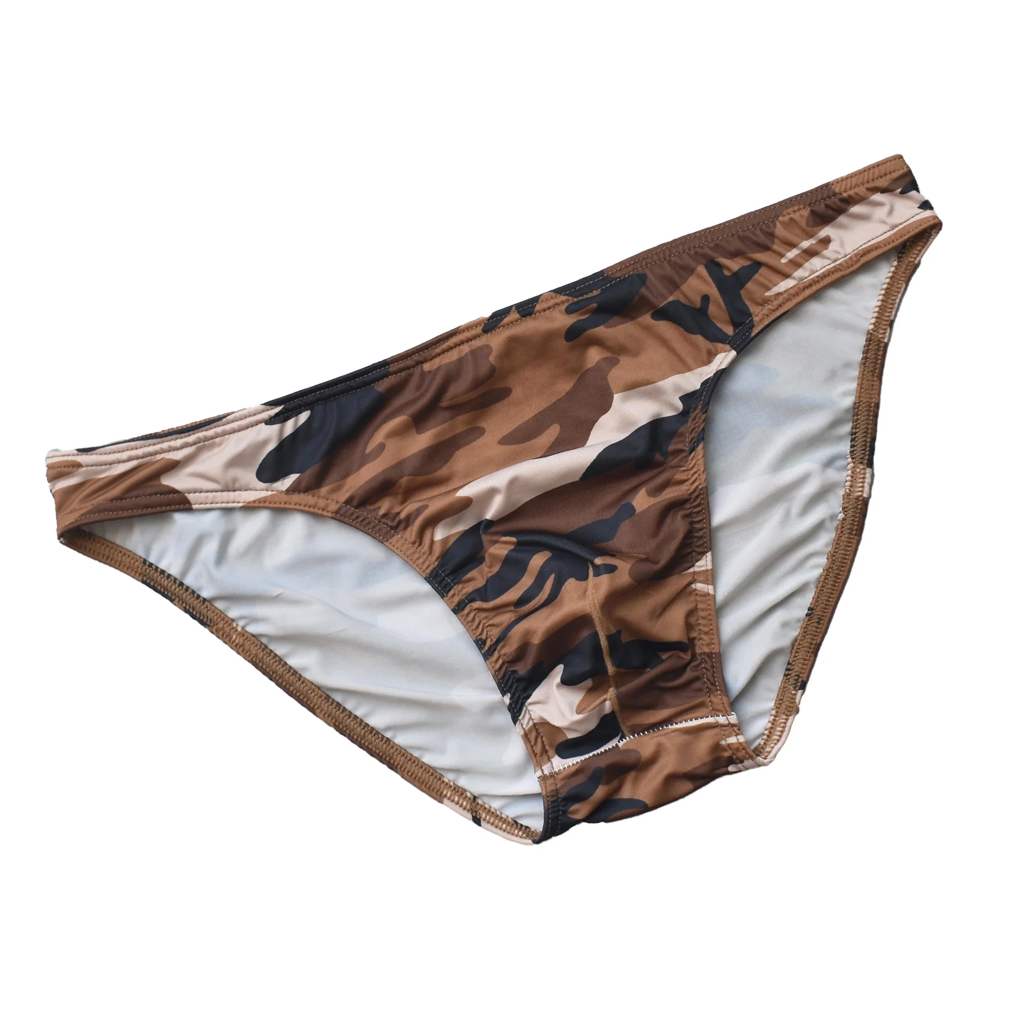 

Men's Camouflage Underwear Breathable Bulge Pouch Briefs Low Rise Soft Ropa Interior Hombre Underpants Sexy Male Bikini Panties