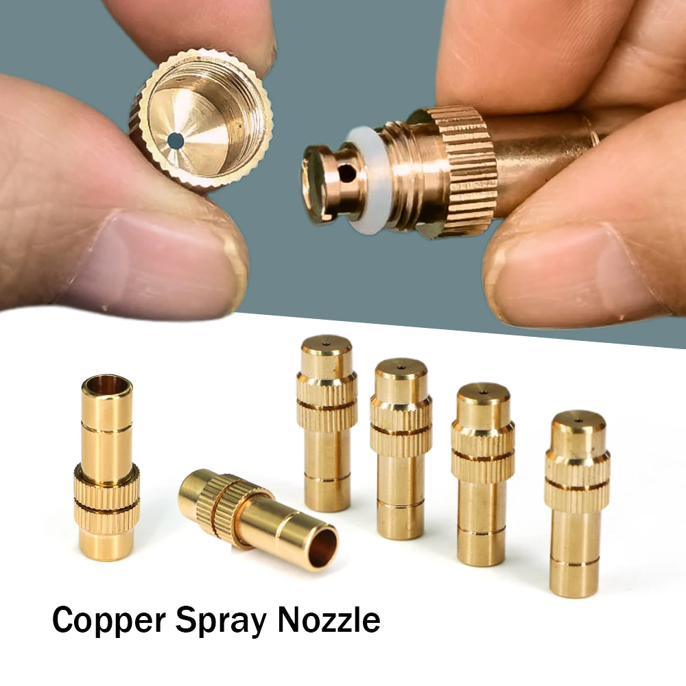 5M/10M/Garden Misting Nozzle Spray Kit Atomizing Watering System for Outdoor Greenhouse Plants Nebulization Cooling Irrigation