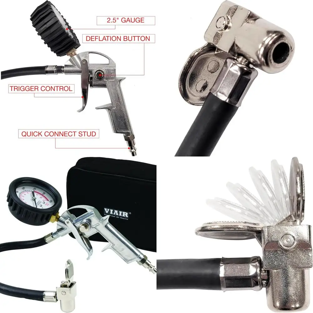 

Пистолет для накачивания шин 46 000, 160 фунтов на квадратный дюйм, механический манометр 2,5 дюйма, 1 упаковка