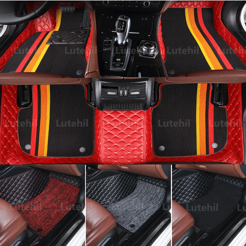 LUTEHIL For VW Volkswagen Touran 2006-2015 07 08 09 10 11 12 13 14 Custom Car Floor Mats Automobile Carpet Interior Accessories