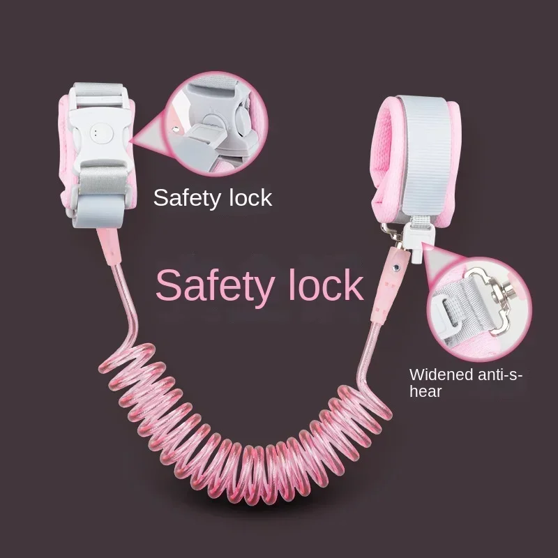 Baby Anti Lost Wrist Connection, Adjustable Toddler Traction Rope, Safety Harness, Outdoor Walking Hand Strap for Children