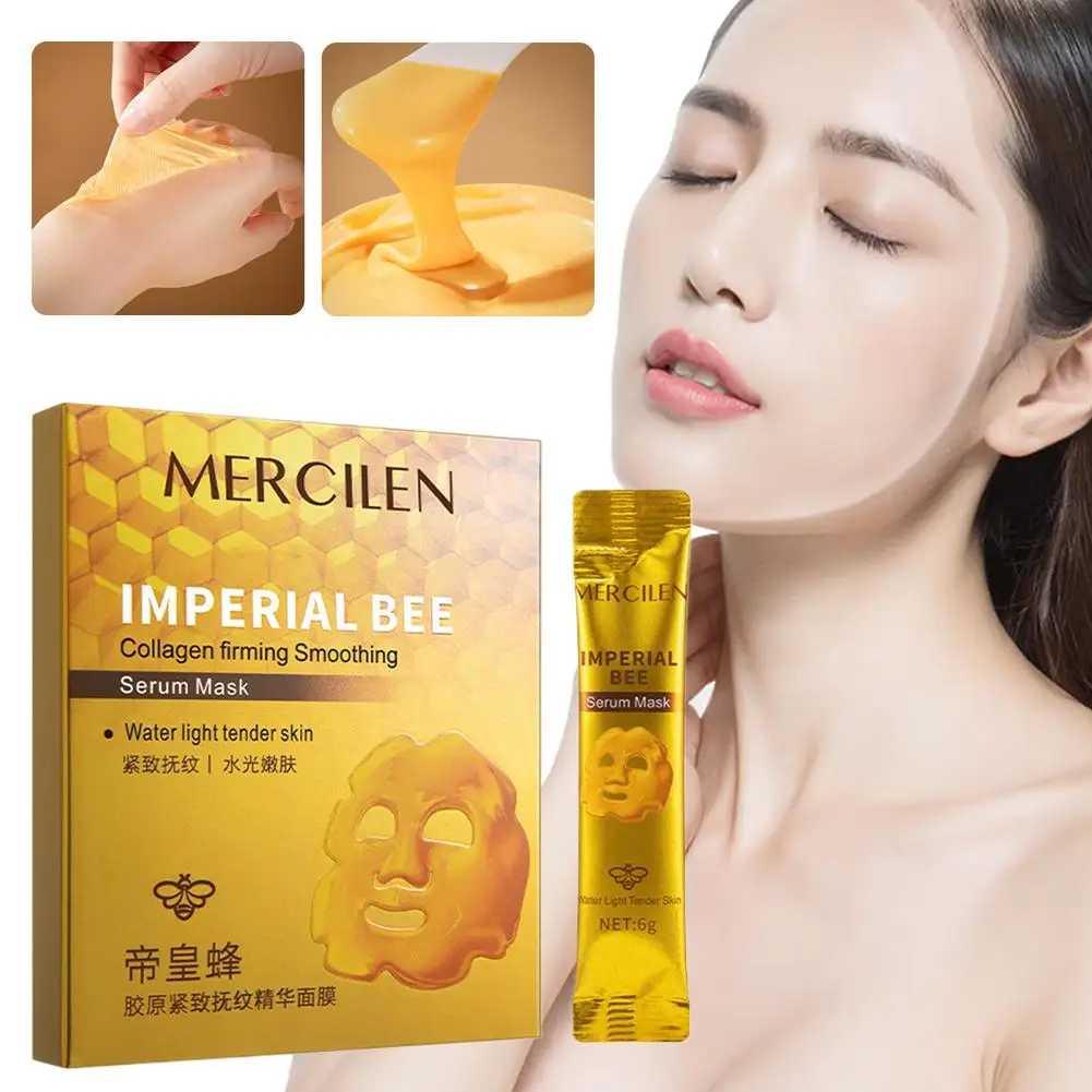 

Новая ночная коллагеновая маска-пленка с медом для лица: увлажнение, упругость, освежение. Отшелушивающие маски 2026 года.