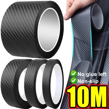 Nano Carbon Faser Auto Klebebänder DIY Paste Streifen Auto Tür Sill Seite Spiegel Anti Scratch Aufkleber Wasserdichte Schutz Film