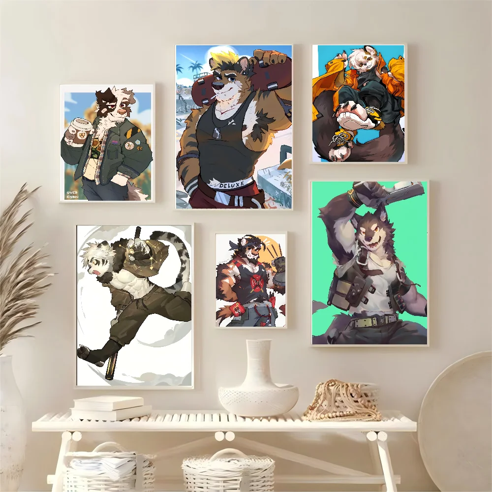 1pc Furry Fandom Poster HD Posters Home Room Bar Cafe Decor Art Wall Painting Picture