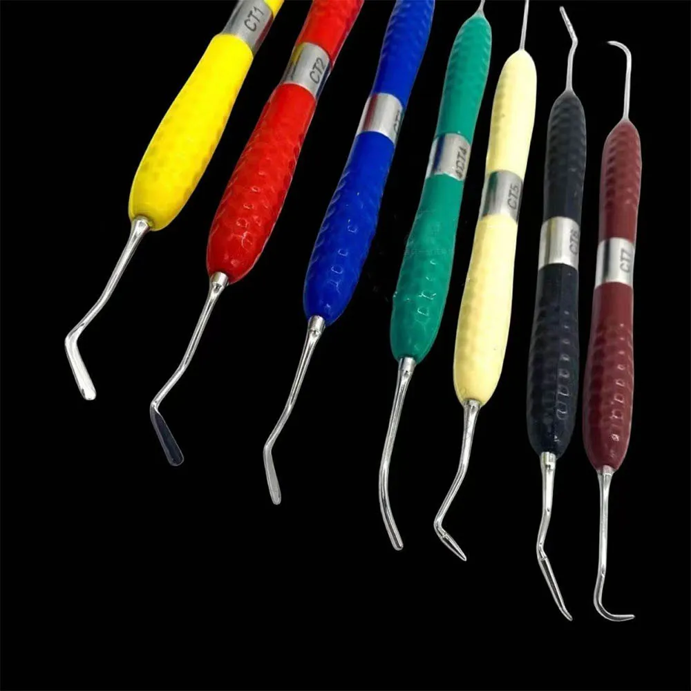 

1pc Dental Resin Filler Restoration Fit Dresser with Silicone Handle Tool for Composite Placement and Contouring