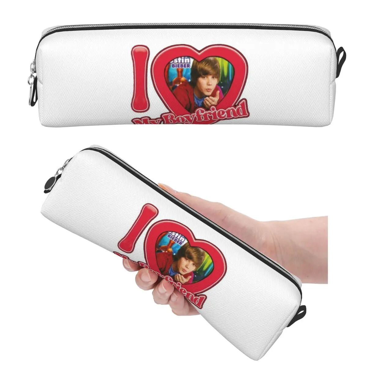 Popular Singe Justin Bieber JBiebs Pencil Cases Big Capacity Pen Bags Pen Box For Boys Girls Students Pencil Pouch Cosmetic bag