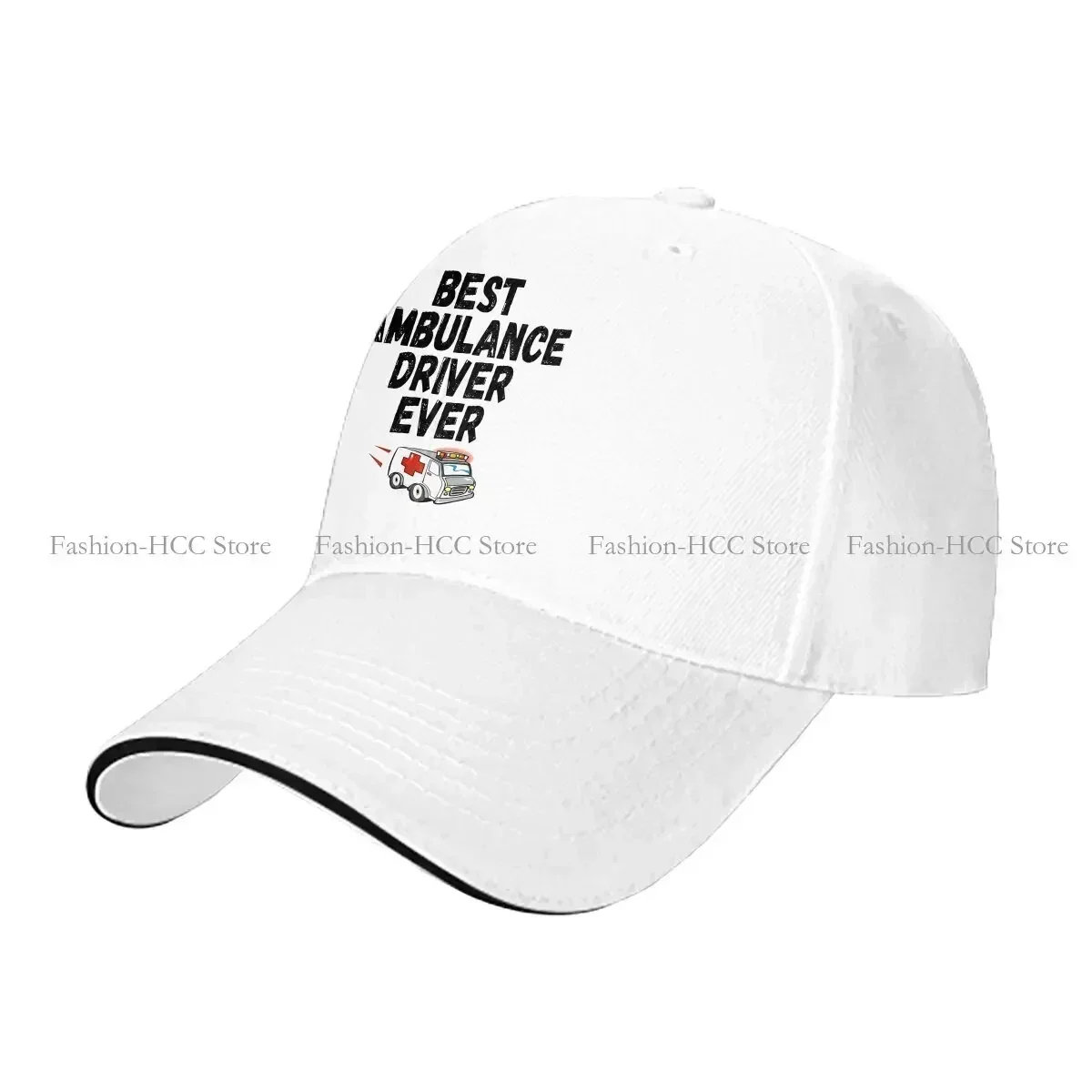 Washed Men's Baseball Cap Best Driver Ever Trucker Snapback Caps Dad Hat Ambulance Ambulances