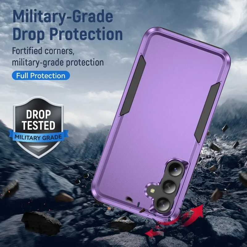 Luxury Armor Shockproof Mobile Phone Case for Samsung  A05S 14 54 35 32 52 72 12 13 33 53 73 Soft and Hard Double Protection
