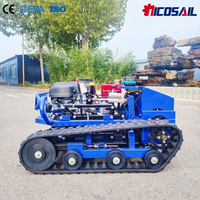 Nicosail QL800 24V 800 Remote Control Lawn Mower 452cc/608cc Tracked Slope Mowing Machine