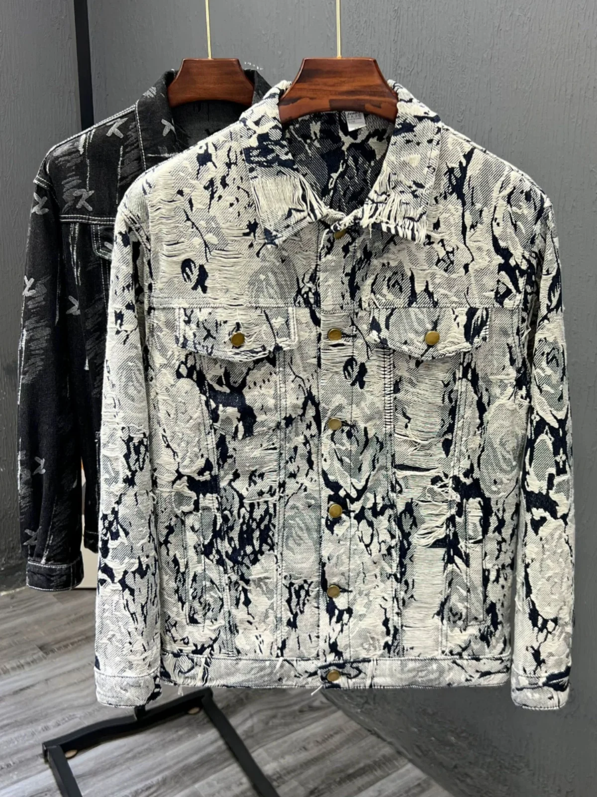 Mens Fashion Denim Jacket - Erkekler için Şık Kot Ceket, Günlük