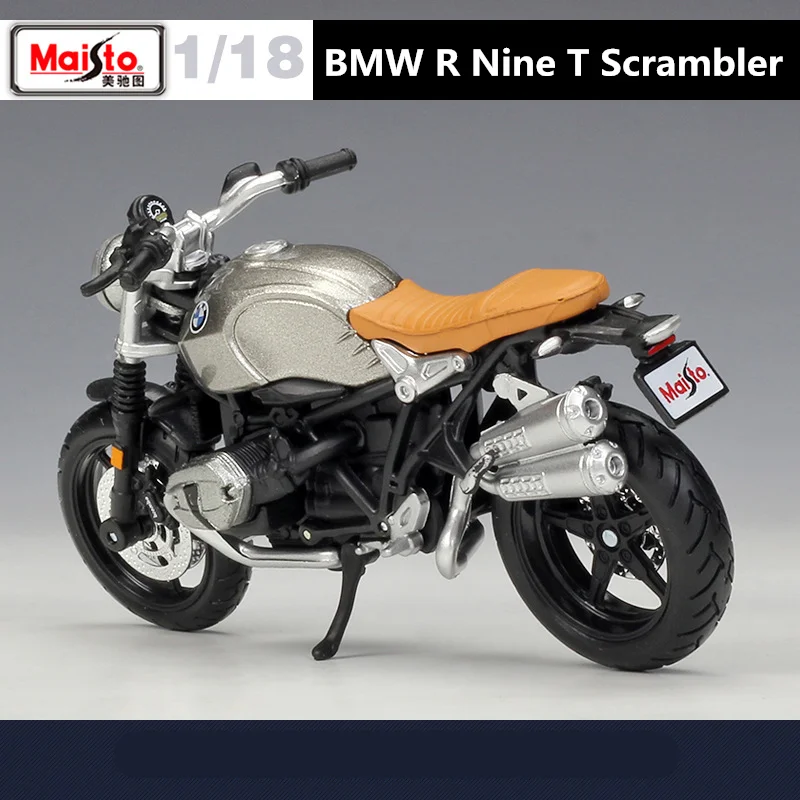 Maisto 1:18 BMW R Nine T Scrambler Alloy Motorcycle Model Diecast Metal Toy Street Cross-Country Motorcycle Model Childrens Gift