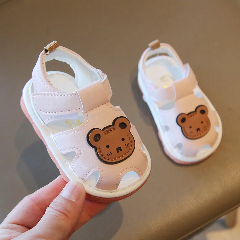 Baby Cartoon Shoes for 0-3 Years Old Toddler Sandals First Walker Summer Soft Sole Slippers Infant Newborn Shoes