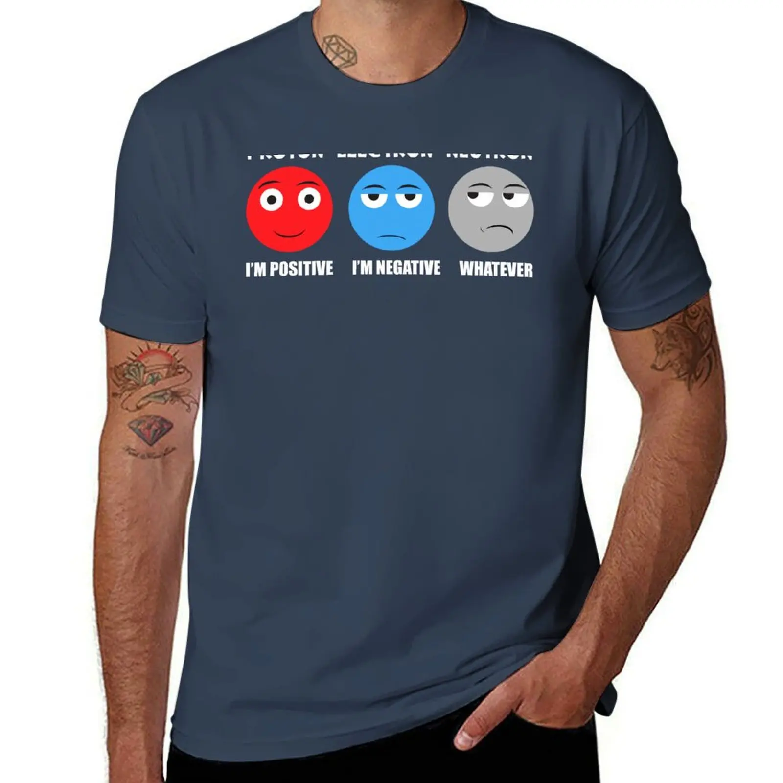Proton Electron Neutron T Shirt T-Shirt t shirts for man graphic funny cotton t shirts high quality man shirt graphic T-Shirt
