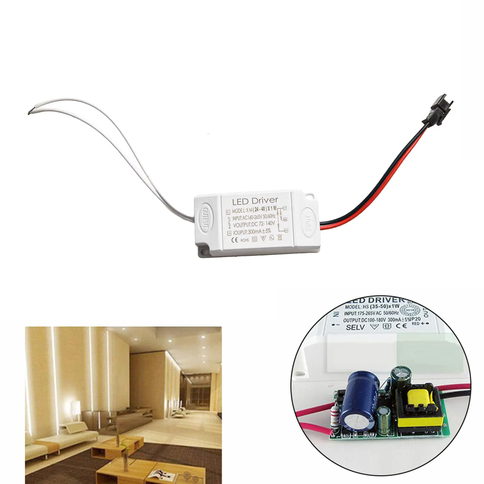 Interruptor de alimentación de voltaje constante 25-36W 35-50W 8-24W DC 30-90V DC 80-120V para luz de techo nuevo
