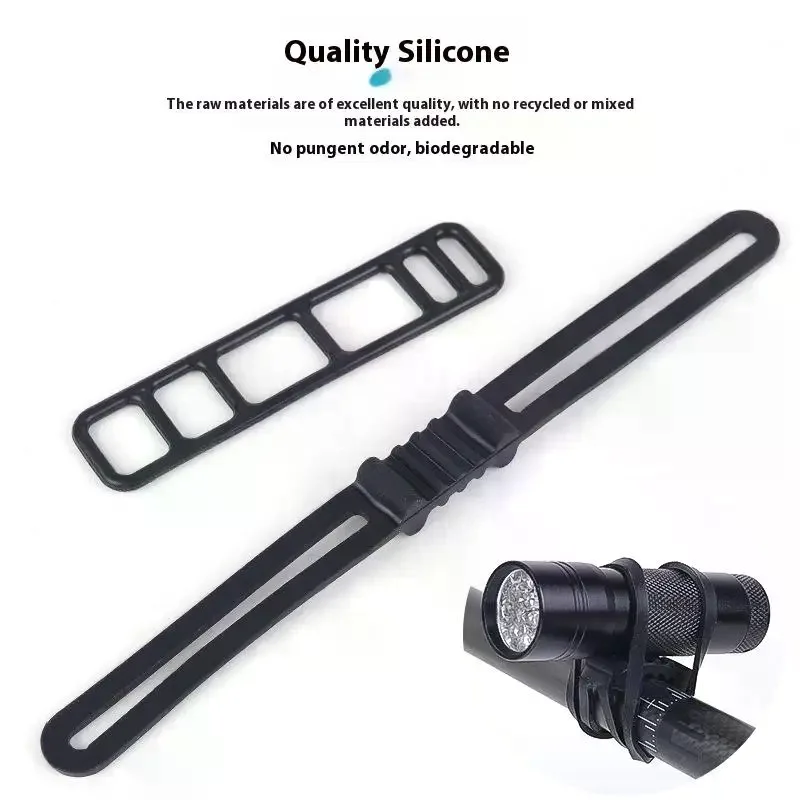 10Pcs/Set Bike Silicone Mount Bands Bicycle Light Straps For Headlight Taillight Fixing Universal Bike Accessories image 4