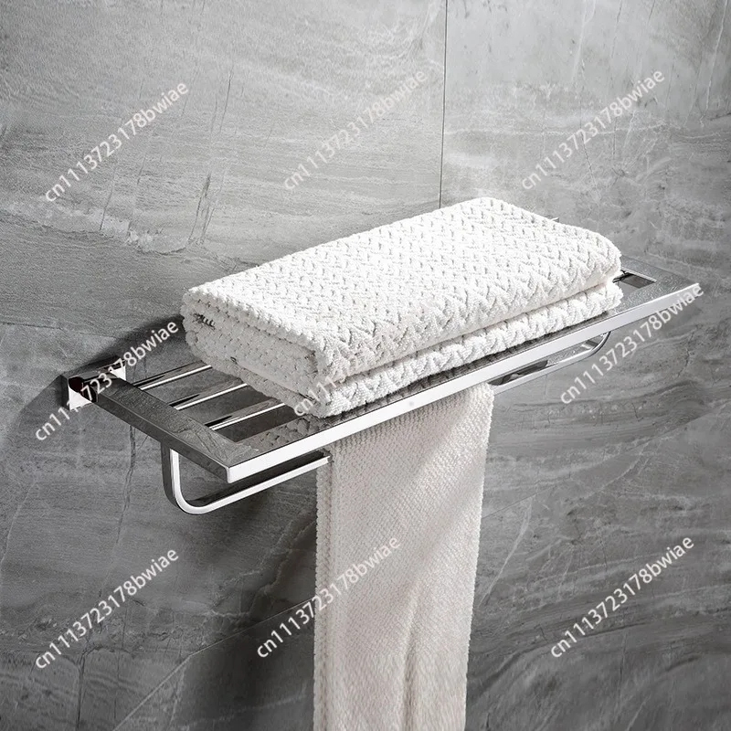 Stainless steel bathroom hardware pendant set, bathroom tissue towel rack rack