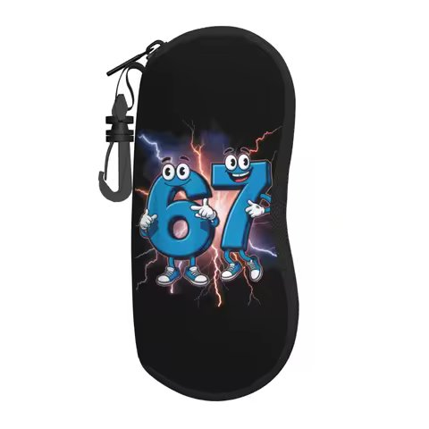 67 Brainrot Italian Meme Funny Six Seven Glasses Case Fashion Sunglasses Box Charming Eye Contacts Case