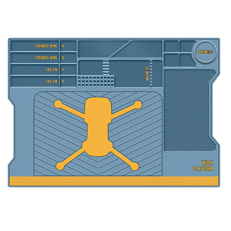 Repair Pad Insulation Heat-Resistant Soldering Station Silicon Soldering Mat Work Pad Desk Platform for UAV Soldering Station