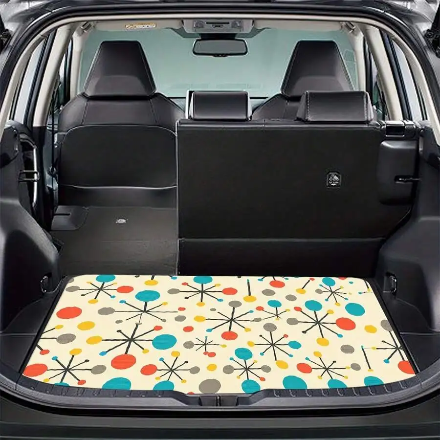 

Universal Car Trunk Mat Printed Cargo Liner Durable Stylish Design For Adult Vehicle Use
