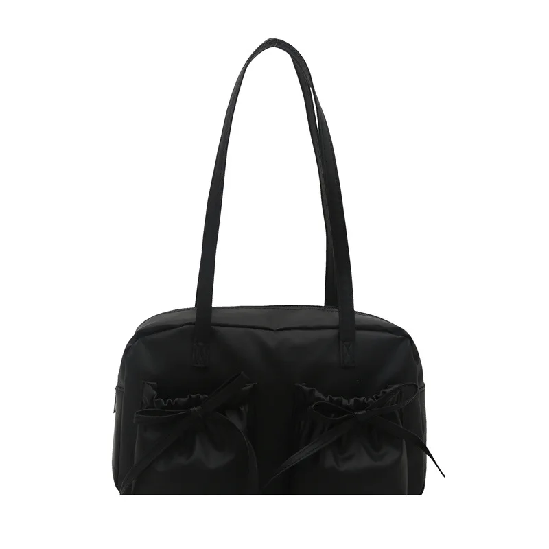2025 Bolso de almohada informal de primavera para mujer, bolso de hombro único texturizado, moderno, versátil