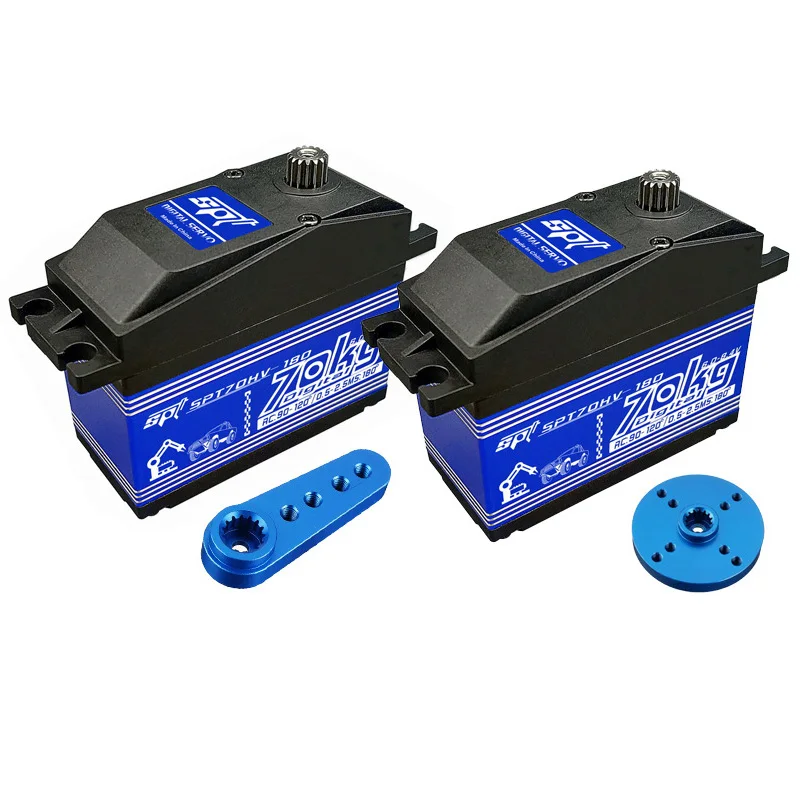 SPT70HV 70kg Serwo Cyfrowe o Dużym Momencie Obrotowym z Metalowymi Przekładniami, Wysoka Prędkość, Zakres 180/270 Stopni, do Samochodów RC 1:5 X-MAXX KRATON Baja, Serwa do Ramion Robotów