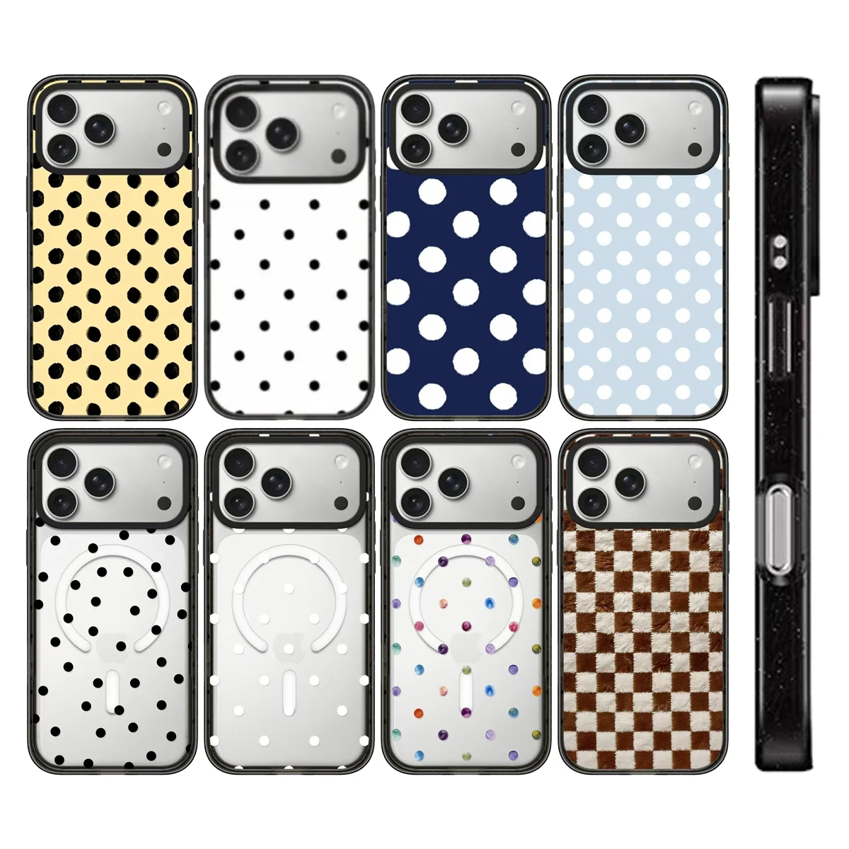 

Dots Multicolour 2.0 Acrylic Black Border Phone Cover for IPhone 12 13 14 15 16 17 Pro Max Case for IPhone 17 Air