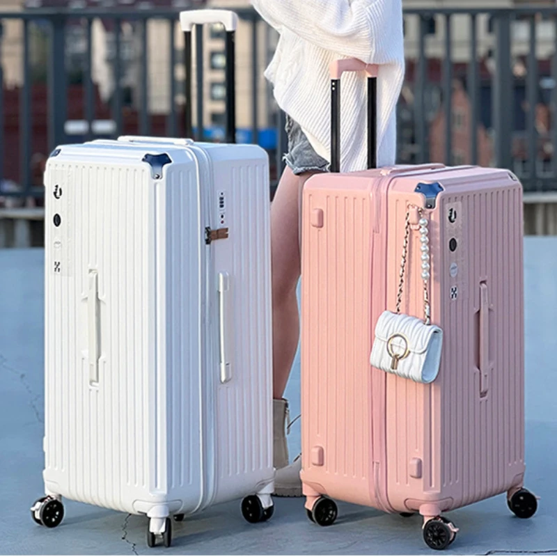 Unisex Rolling Travel Luggage Cabin Holiday Suitcase Set Couples Travel Anti-Fall Password Outing Luggage Case Universal Wheel