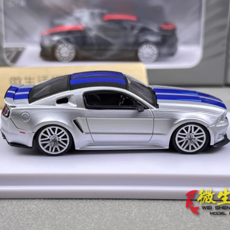 DCM 1:64 مقياس موستانج GT 2014 NFS سبيكة سيارة نموذج كلاسيكي الكبار جمع ثابت عرض هدية