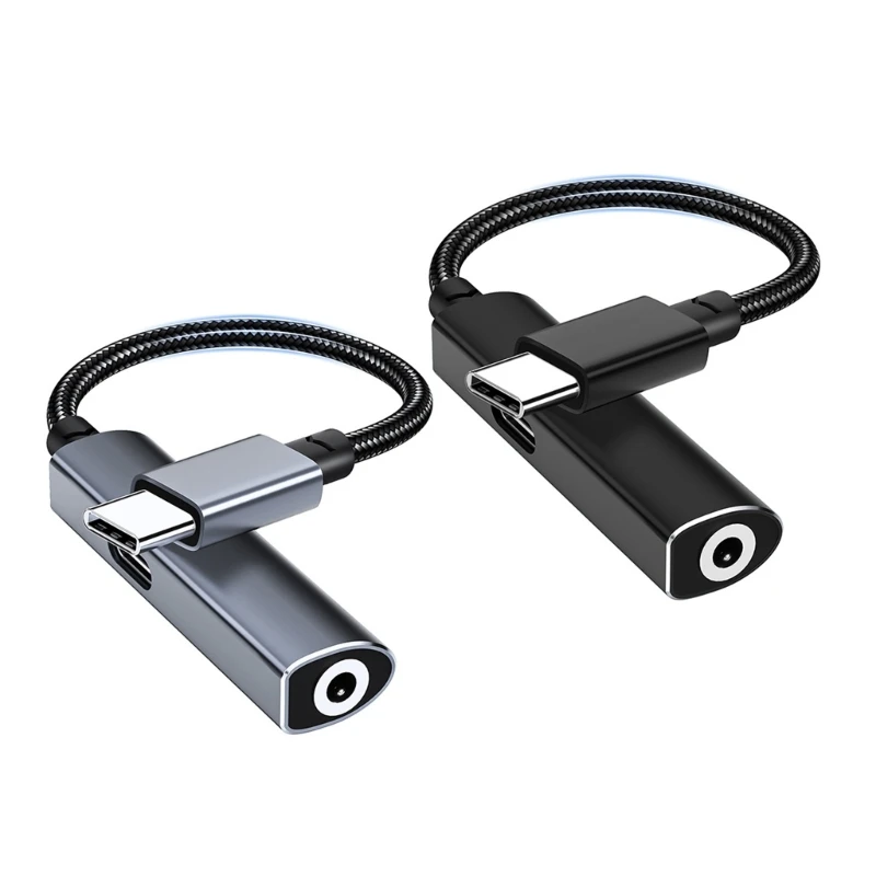 

2-in-1 USB C PD3.0 Charging Port Adapter Cable Portable Converter Cord Adaptor