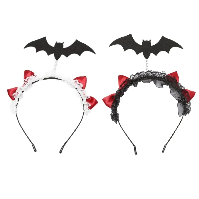 

Halloween Bat Bobby Headbands Stage Performances Headpiece Alloys Headdress for Halloween and Themed Party Hairstyles Dropship