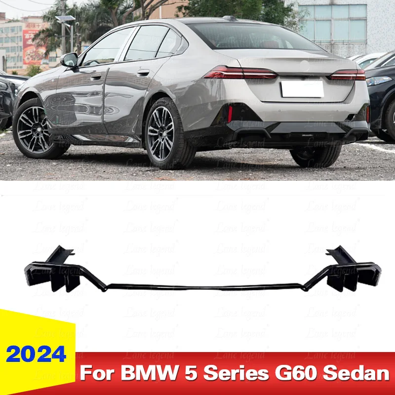 Rear Spoiler Lip Bumper Diffuser Splitter Body Guard Kit Tuning For BMW 5 Series G60 Sedan & i5 eDrive 40 M Sport 2024