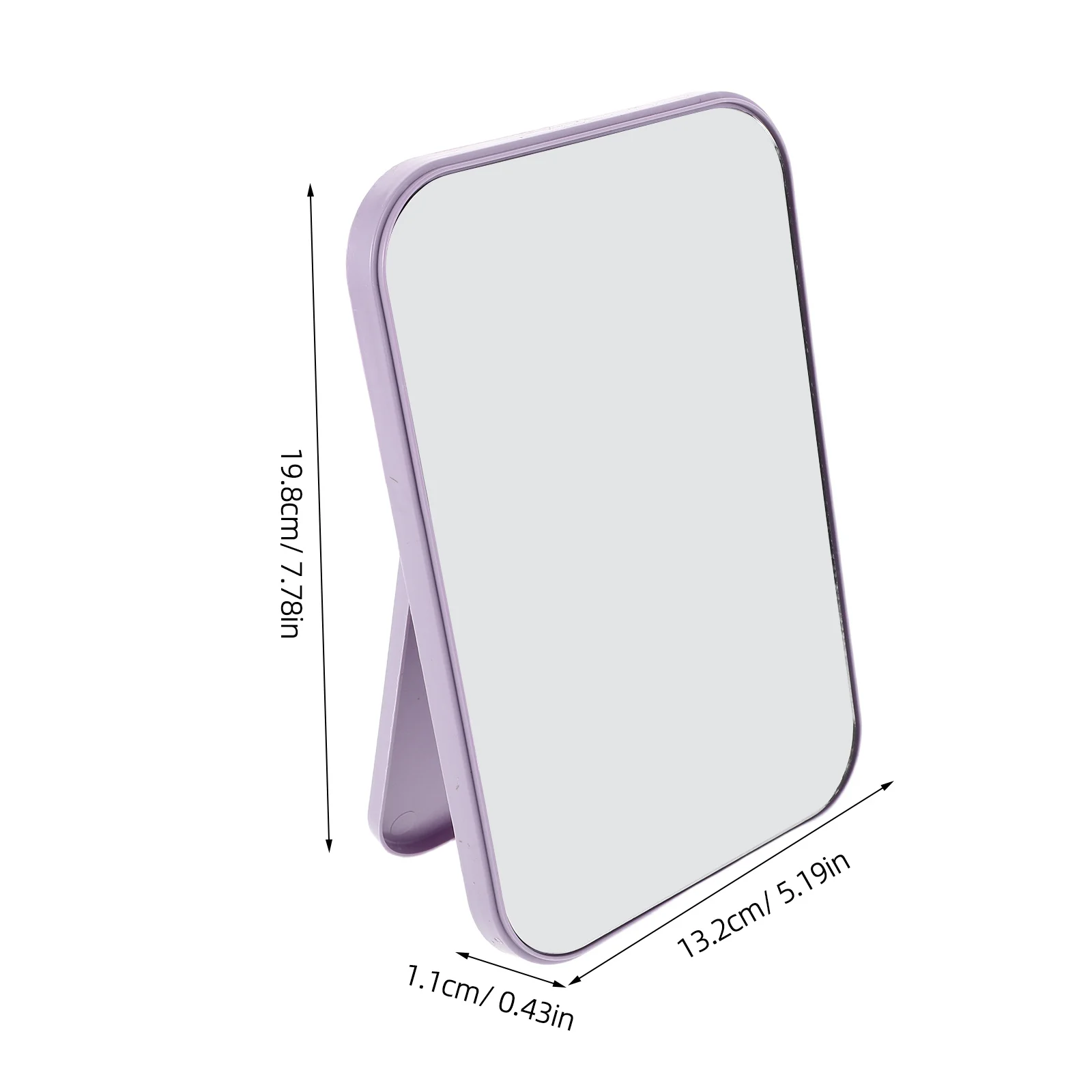 2Pcs Desktop Make-Up Spiegel Tragbare Dual Verwenden Freistehende Wand Eitelkeit Prinzessin Stil Kleine Tisch Spiegel