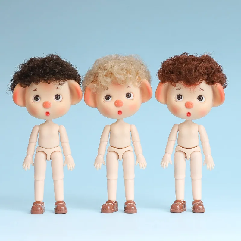 OB11 Meijie Zhu Nude Doll Body | 1/12 Scale Fully Articulated DIY BJD Base for Mini Fashion Dolls & Customization