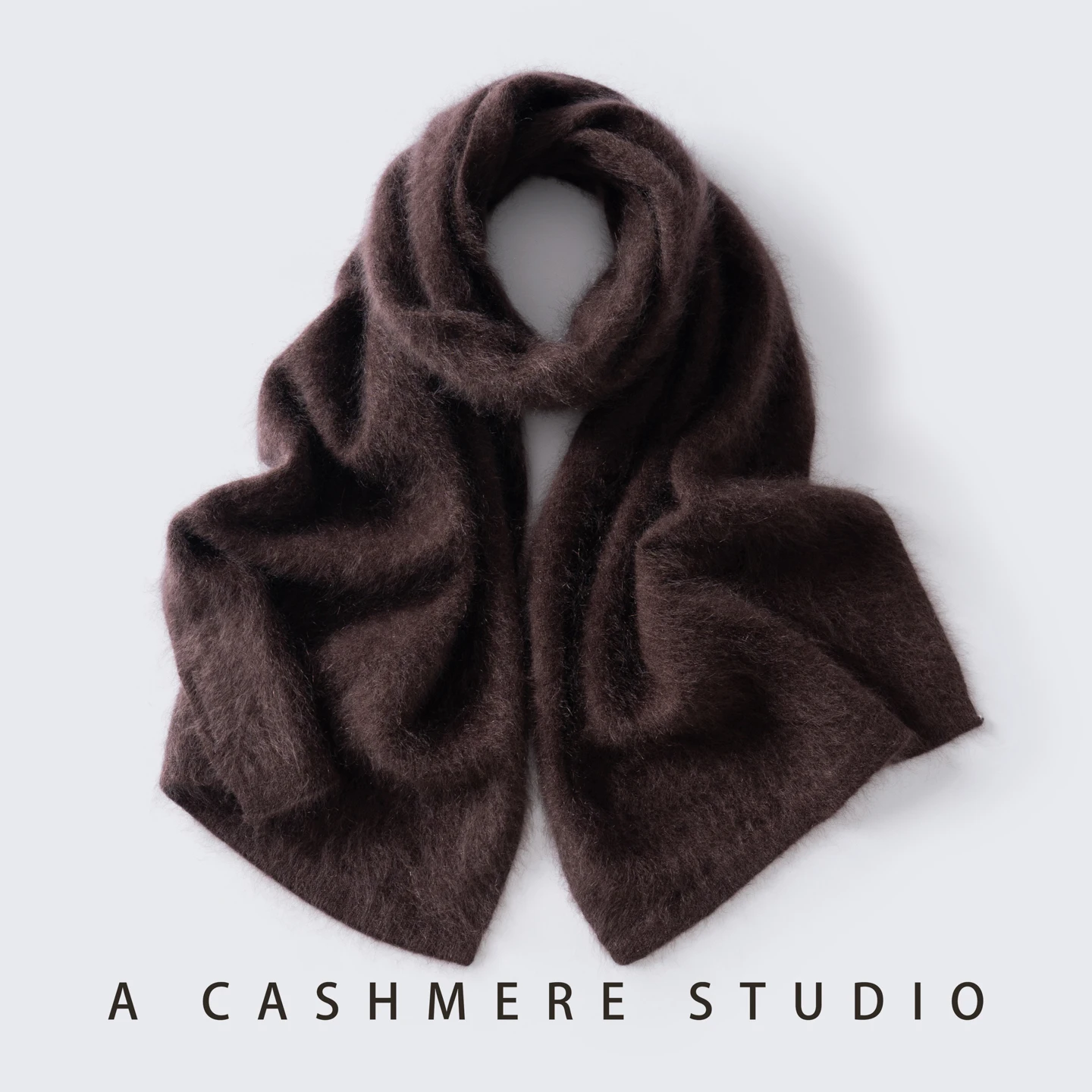 MVLYFLRT New brushed knitted 100% cashmere scarf men and women fashion and warm scarf versatile autumn winter solid color shawl.