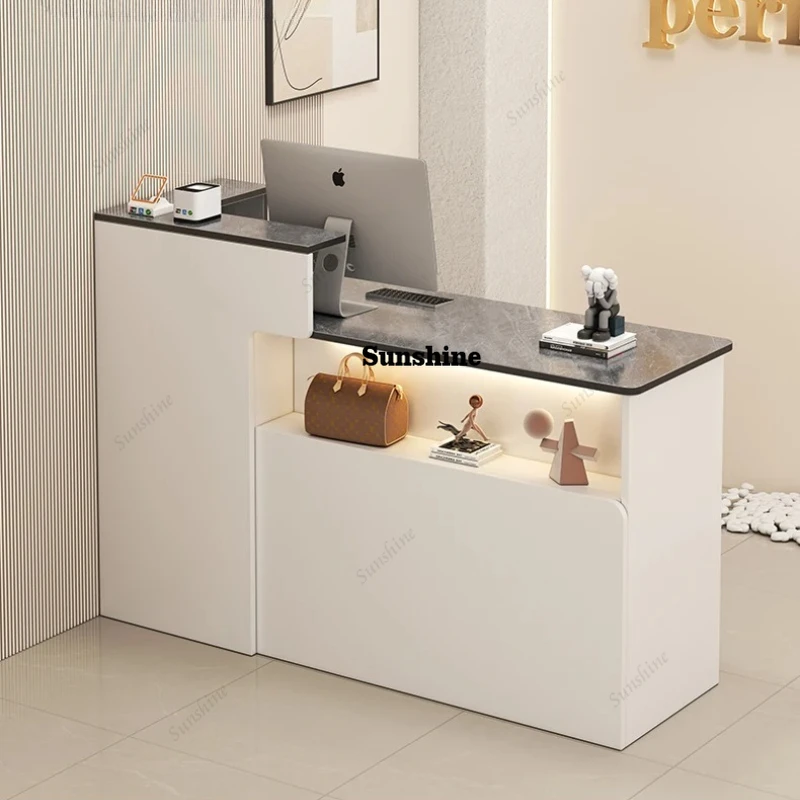 Luxury Cashier Bar Counter Modern Simple Office Small Reception  Pulpit Podium Stand Modern Reception Desk Church Pulpit